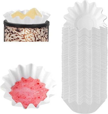50 Wax Melt Liners for Wax Warmer, White