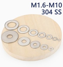 Thick 304 Stainless Steel Round Plain Flat Washer Shim Spacer Gasket M1.6-M10