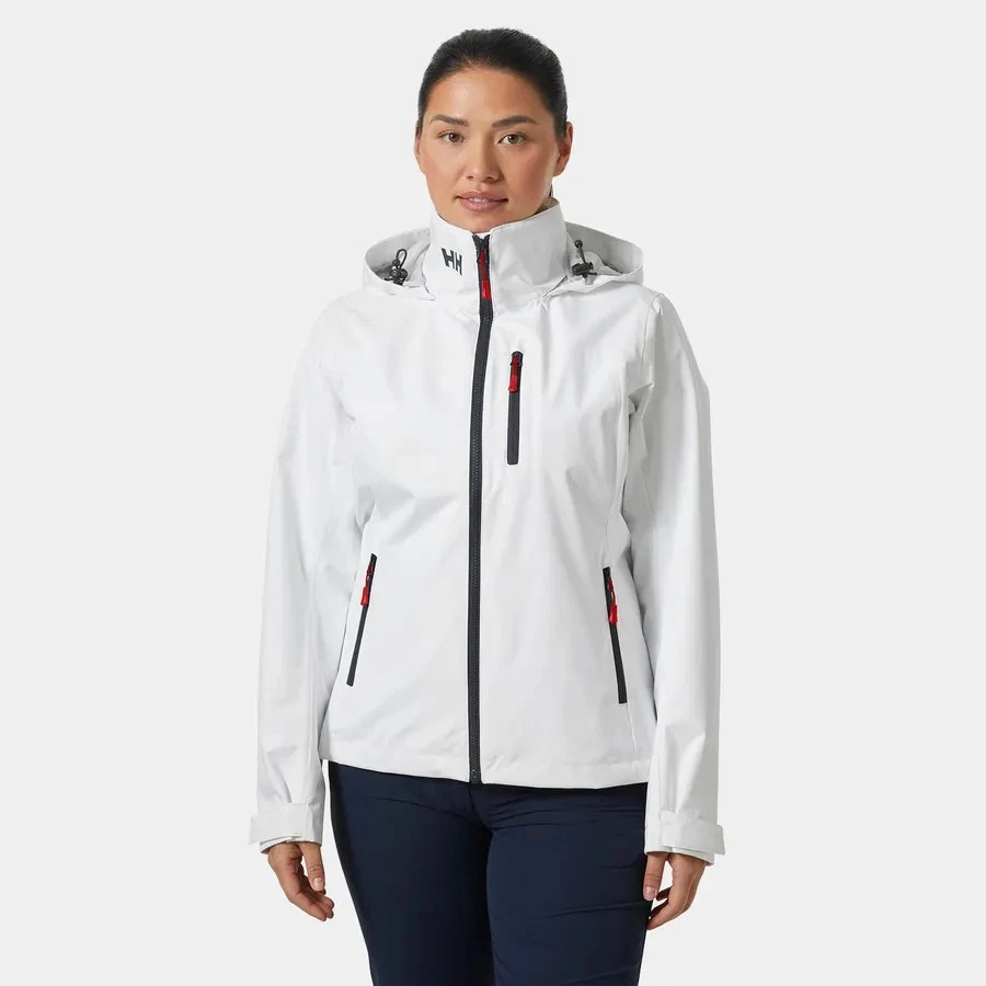 Helly Hansen Crew 2.0 Hooded Sailing Jacket - Women's - Medium / White