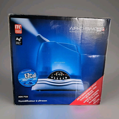 AIR-O-SWISS AOS 7135 Ultrasonic Humidifier Warm and Cool Mist Tested