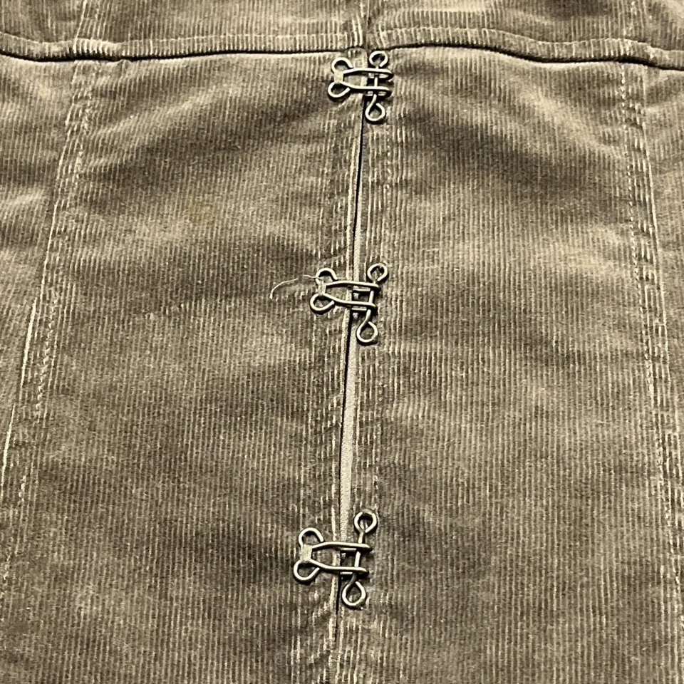 Chaqueta De Colección Nine West Y2K Mujer XS Marrón Pana Ajustada Oscura Academia Preppy Foto 4 de 4