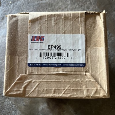 SDC EP499 Explosion Proof Exit Switch, Green Button, Momentary (MO), SPDT