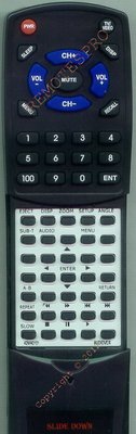 Replacement Remote for AUDIOVOX AVD300T, ME20, VBP3800, 42MA0101