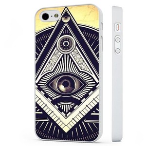 Ogni Occhio Vede Illuminati Simbolo Bianco Telefono Custodia Cover Si Adatta Iphone Ebay
