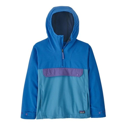 Patagonia Unisex Kids' Isthmus Anorak Jacket Coat in Anacapa Blue Size XL (14)