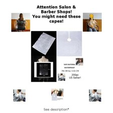 Disposable Hair Cutting Capes 200pcs Salon Home Barber  USA seller. 