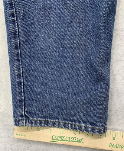 L.L. Bean Natural Fit Denim Jeans Men's 36X32 Chore Farm Thrashed Moto Biker - Picture 9 of 17