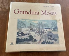 Grandma Moses By Otto Kallir 1973 Oversized Coffee Table Book HC/DJ Abrams