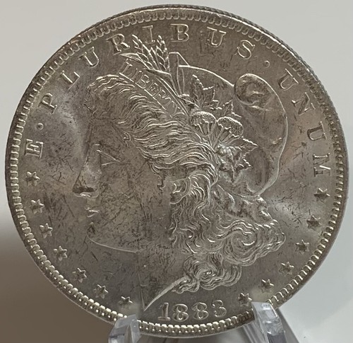 1883 - O Morgan Silberdollar 90 % Silber, schöne gestreifte frostige Oberfläche #135 - Bild 16 von 21