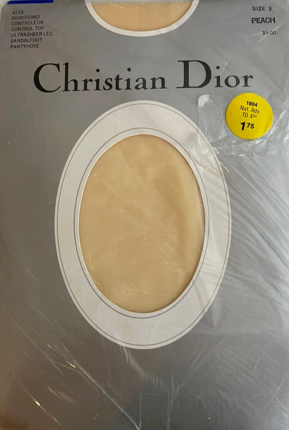 Pantalon vintage Christian Dior pour femme 3 Diorissimo jambe pure pied sandale pêche
