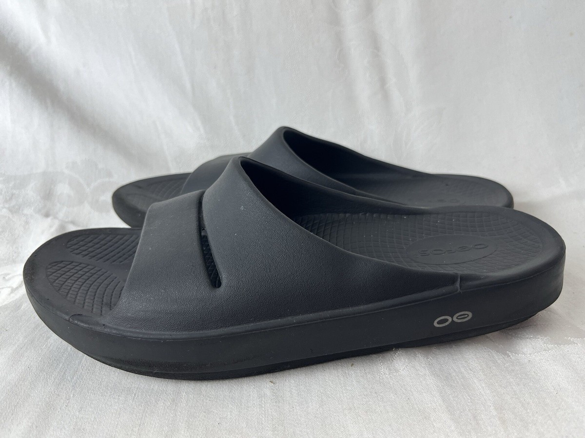 OFFOS Ooahh Sport Slide Sandal Shoes Black Matte Size 9M/11W