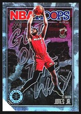 Derrick Jones Jr. 2019-20 Hoops Premium Stock Get Out The Way Holo Miami Heat