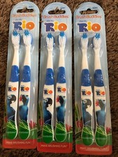 Brush Buddies Rio Soft Toothbrush Set of 2 3 Pack