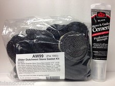 AW 99 Vermont Castings Dutchwest Stove Gasket Kit (pre-1993) Complete w adhesive