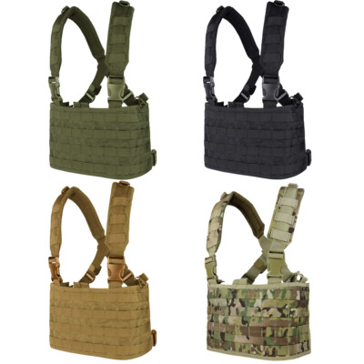 CONDOR TACTICAL OPS Chest Rig Molle Térre Système Airsoft Sangle Kaki