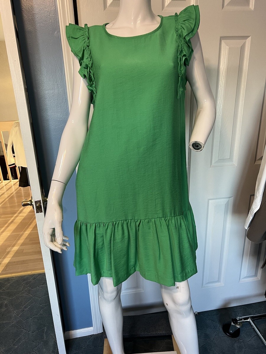 green emerald velvet dress CeCe Womens, Ruffle Front Tiered Maxi Dress, Medium Green, Medium at Amazon  Women's Clothing store