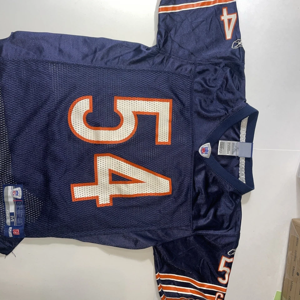 Camiseta Reebok NFL Chicago Bears Niños Talla Mediana Top Poliéster Cuello en V 54 Ur Foto 3 de 4
