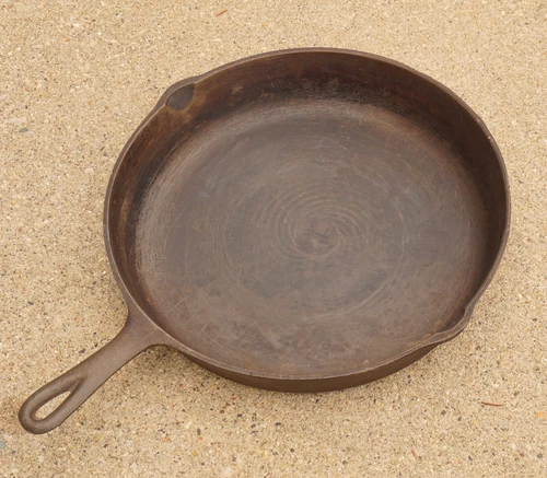 Birmingham Stove Range BSR Cast Iron 12" Skillet Vintage No. 10 Frying Pan USA
