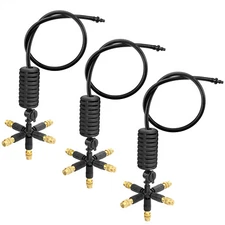 3pcs 5 Way Brass Misting Nozzles for Garden Sprinkler Drip Irrigation System Kit