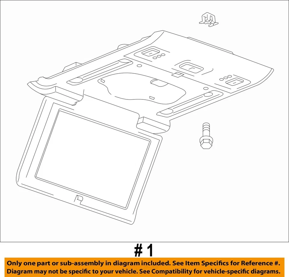 Used Infotainment Display fits: 2015 Gmc Yukon xl 1500 display screen entertainm Foto 4 de 4