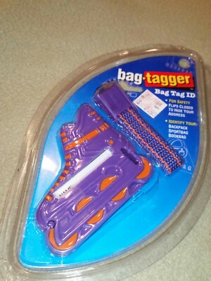 Bag-Tagger Bag Tag ID Address Roller Blade Skate. Safety Identity Backpack Sport