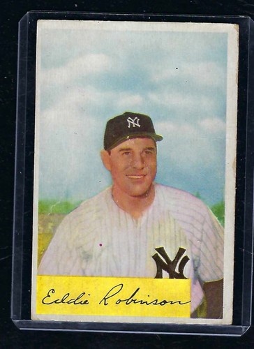 Eddie Robinson #193 1954 Bowman card