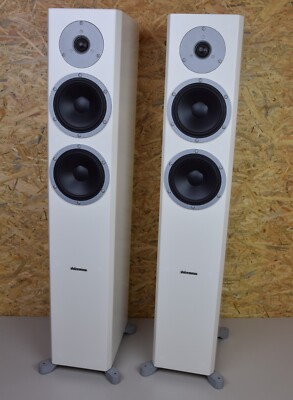 1 PAAR DYNAUDIO EXITE X34 LAUTSPRECHER HIGHEND WEIß 2 1/2 WEGE BASSREFLEX,