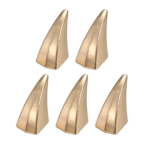 5set Cat Claw Spikes 27mm Horn Screw Rivets Leather-Craft Accessories, Gold Tone
