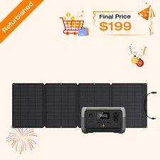 EcoFlow Solar Generator RIVER 2 256Wh+110W So...