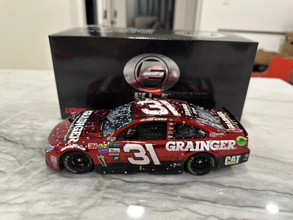 Ryan Newman DUAL AUTOGRAPHED 2017 Phoenix Raced Win Grainger ELITE Color Chrome - Image 2 of 4