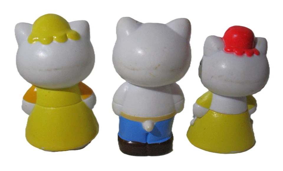 Lote de 3 mini figuras de plástico de Sanrio Hello Kitty circa 1976? Foto 3 de 4