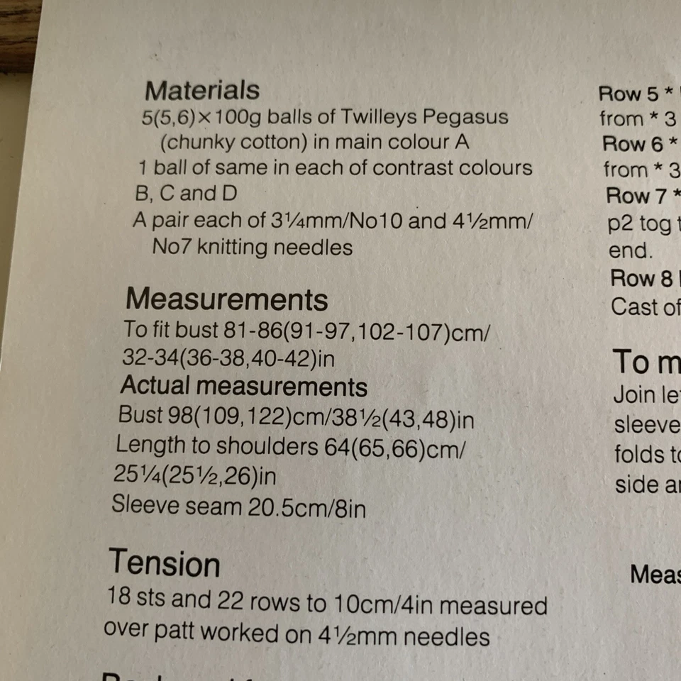 VINTAGE CREATIVE KNITTING PATTERN - ABSTRACT MOTIFS ON A COTTON TOP - Image 4 of 4