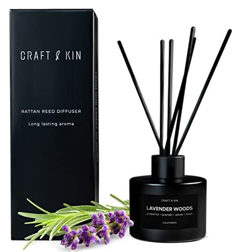 Reed Diffusers For Home Fragrance Black Reed Diffuser Set Lavender Diffuser Oil-image
