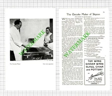 John Leach Oatcake Maker Skipton Yorkshire - 1941 2-Part Cutting