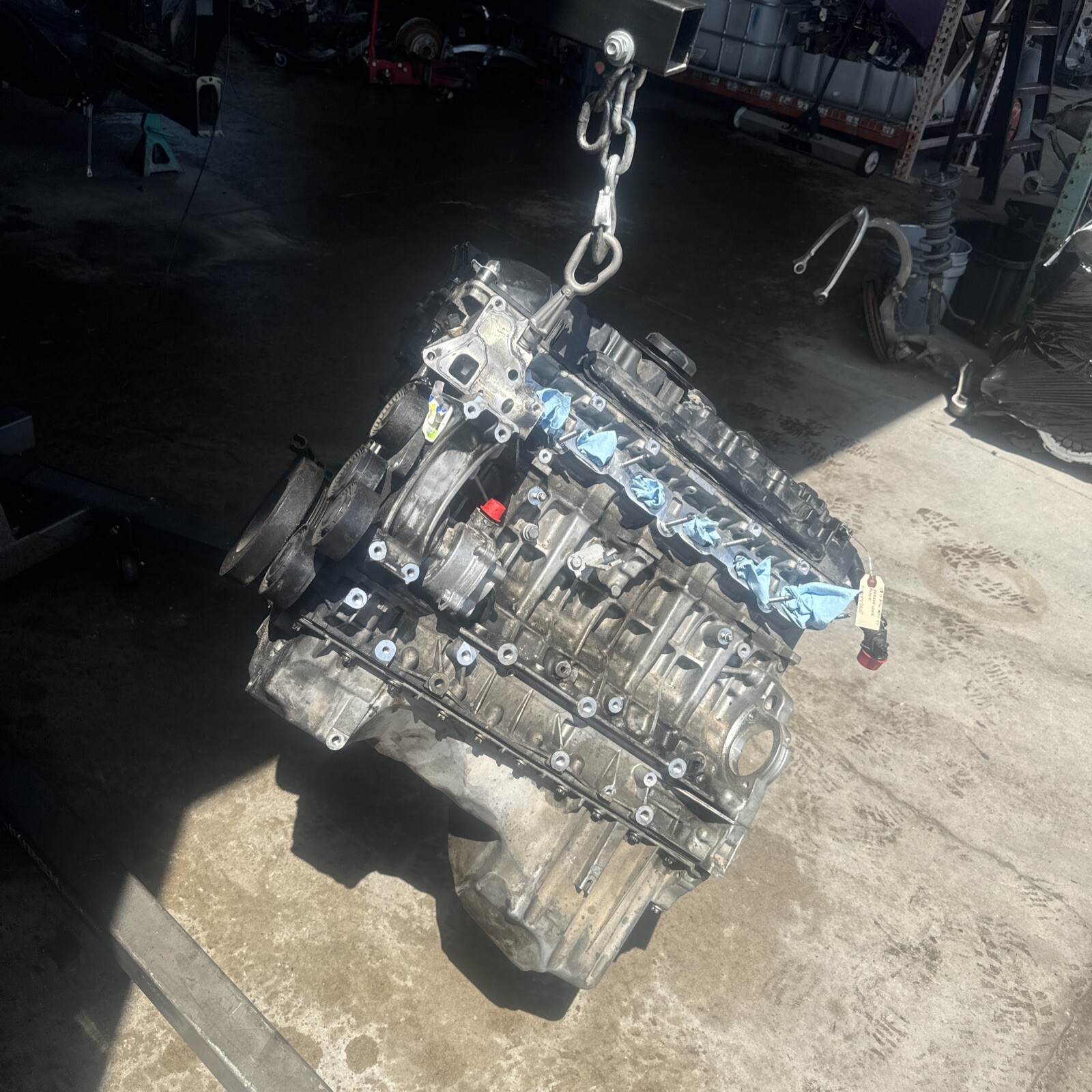 07-16 BMW 335i E90 3 Series N54 Twin Turbo Engine Long Block 88k Mi 11110443605