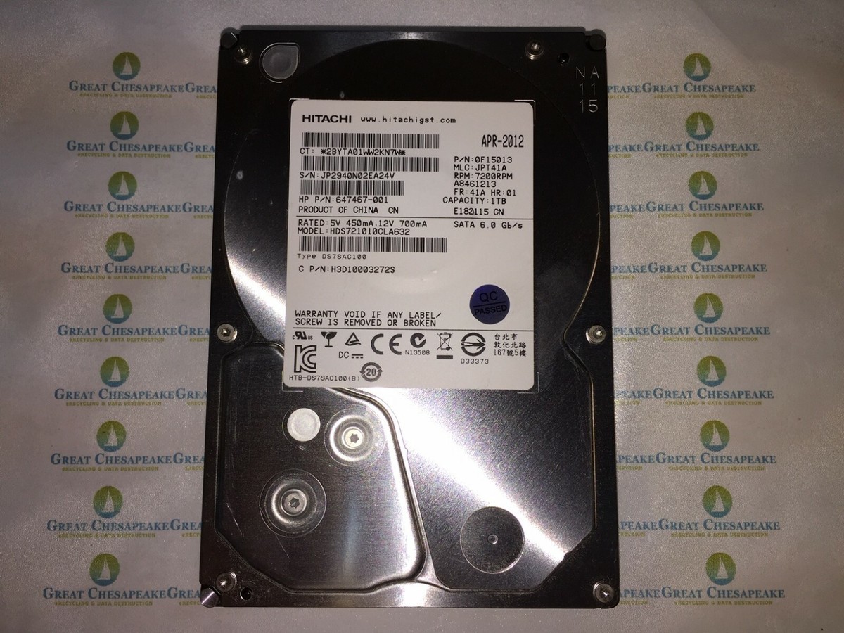 Hitachi/HGST HDS721010CLA632 3.5 HDD 1TB HGST HTS721010A9E630