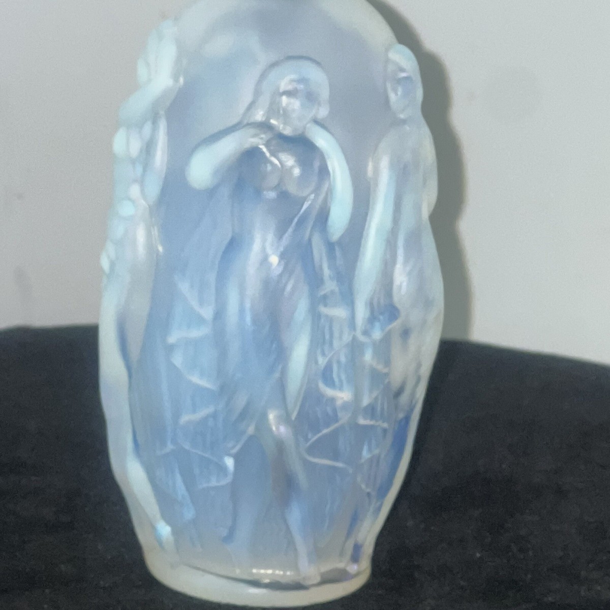 サビノ フランスオパールセント　裸婦像　SABINO France クリスタル Sabino France Opalescent Glass Nude Female Woman Maiden 7 in