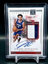 2018 Panini Impeccable Elegance Jersey #123 Jerome Robinson Rookie Auto RC #/99