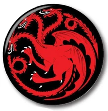 GAME OF THRONES TARGARYEN SIGIL 3" PINBACK BUTTON HALLOWEEN COSPLAY