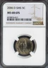 2006 D Jefferson Nickel 5C NGC MS68 FS Satin KM# 192 MAC Quality