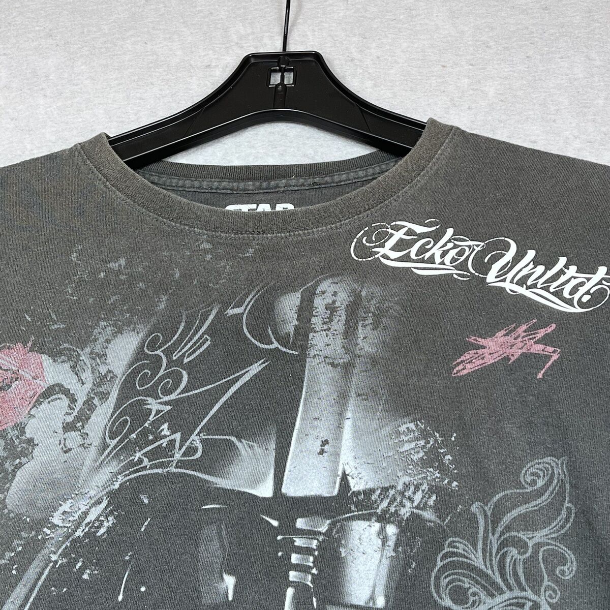 Vintage Marc Ecko T-Shirt Gray Star Wars Darth Vader All Vintage Marc Ecko T-Shirt Gray Star Wars Darth Vader All