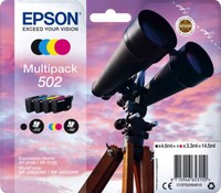 4 Epson Druckerpatronen Tinte 502 T02V6 Bk / C / M / Y Multipack