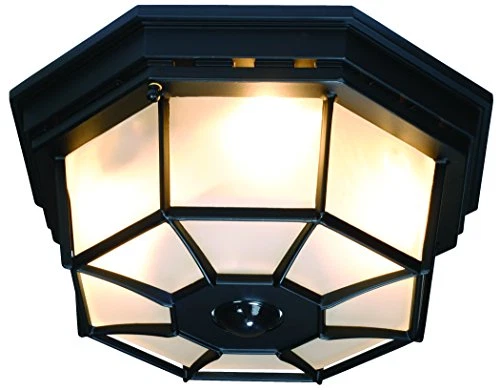 Heath Zenith HZ 4300 BK B 360 Degree Motion Activated Octagonal