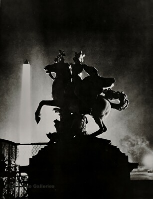 1926/75 Vintage MAN RAY Horse Sculpture Pegasus Statue Paris Photo Art 12x16