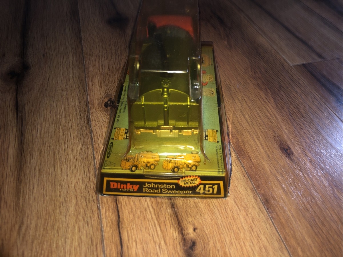 Vintage Rare Dinky Toys 451 Johnston Road Sweeper Truck Blister