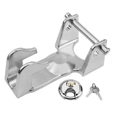 Gooseneck Trailer Hitch Lock w/ key lock For RVs Heavy Trailers Livestock Hauler