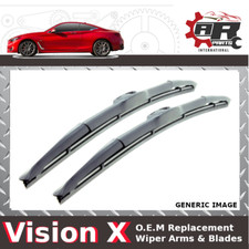 VISION X - Set spazzole tergicristallo ibride - 16" / 26" - adatte per Infiniti Q60 Coupè Cab. 13-