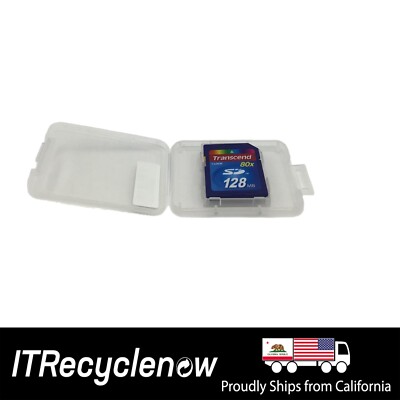 New Transcend 128MB Memory Card 9 Pins 80x Hi-Speed SD Secure Digital Flash