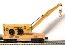 K-Line Operation Iraqi Freedom USCC 9363 Flatcar with Operating Crane O/O27, box