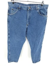 Wrangler Premium Quality Jeans Mens 40 x 30 Comfort Fit  Boot Cut Blue Denim
